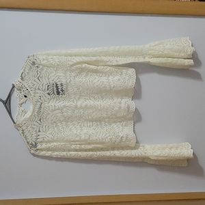 Forever 21 Woven Long Sleeve Top, Size Large, NWT